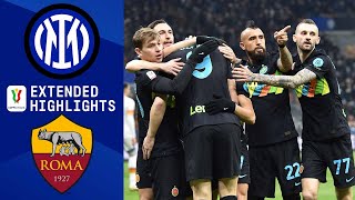 Inter Milan vs Roma Extended Highlights  Coppa Italia Frecciarossa  CBS Sports Golazo [upl. by Tiersten]