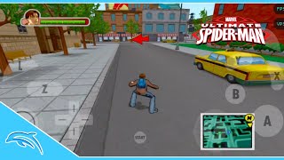 Ultimate SpiderMan Gameplay GameCube on Android  Dolphin v5021264 [upl. by Ecnerwaled]