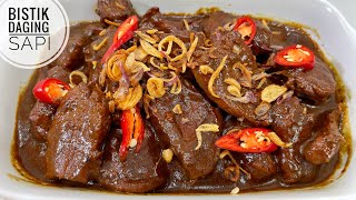 RESEP BISTIK DAGING SAPI KHAS JAWA KUAH KENTAL PALING ENAK 🤤😍 [upl. by Norford673]