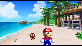 Gelato Beach Super Mario Sunshine in the Super Mario 64 Soundfont [upl. by Leemaj]