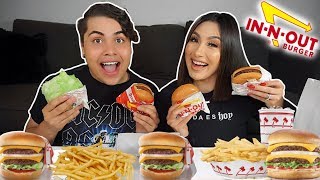 MASSIVE IN N OUT MUKBANG eating show [upl. by Sirovat]