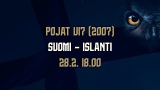 Pojat U17 2007  Suomi â€“ Islanti  282 1800 [upl. by Dragoon]