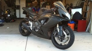 My 2006 GSXR 600 BLACKED OUT Matte black [upl. by Odrick]