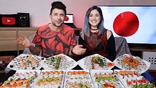 SUSHI CHALLENGE IMPOSSIBILE 500 URAMAKI [upl. by Girvin]