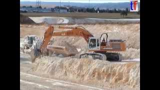 LGV Est  Liebherr R954B amp Caterpillar 730 Entr DTP Bézannes Les Mesneux France 18072003 [upl. by Eel]