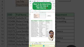 VBA Macros Data Entry in Excel‼️Amazing Feature exceltutorial exceltips excel shorts [upl. by Silver]