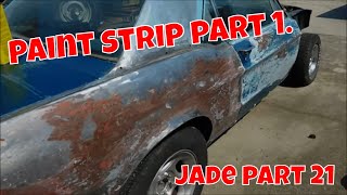 1968 Mustang paint stripping [upl. by Cirted]