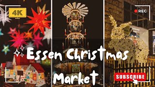 Essen Weihnachtsmarkt  Christmas Market 🎄🎁  Best Christmas Market  Europe  Germany  NRW [upl. by Lubbock]