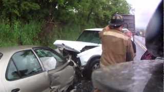 Ringtown MVA with entrapment  5142012  Helmet Cam [upl. by Nirra]