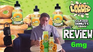 Loaded Glazed Donuts EJuice Review 6mg 120ml [upl. by Neenaej]