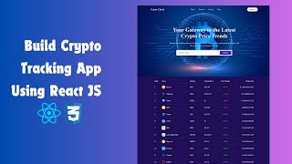 Crypto Tracking App Using React JS  Create Crypto Tracking App Using React JS amp Coin Gecko API [upl. by Nylirek]