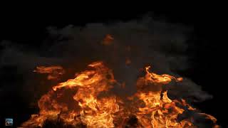 Relaxing Burning Fire Background Video Black Screen Effect 4K [upl. by Aicirtam33]