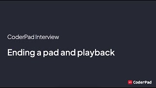 Getting Started with Interview Part 3 Ending a pad and playback [upl. by Eleda834]