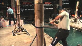 STIHL TIMBERSPORTS® US Championship 2012  Springboard Chop [upl. by Gwen]