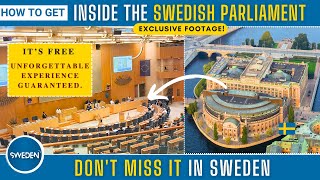 Must Visit in Sweden  Free  Swedish Parliament Riksdag  Detailed Video  Sweden Days  【11】 [upl. by Nosyla881]