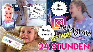 24 STUNDEN bestimmt INSTAGRAM MEIN LEBEN 😳🙈  Mavie Noelle Family Living [upl. by Aekan]