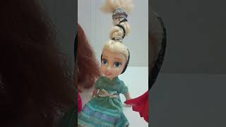 Crazy Hair Day  Elsia Annia School  Elsa and Anna Toddlers shorts kids elsia annia [upl. by Akenn]