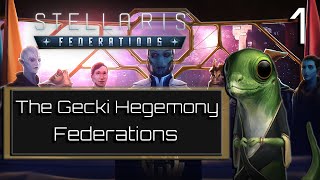 Beginings – The Great Gecki Hegemony – Stellaris Federations – Part 1 [upl. by Dronski]