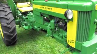 1958 John Deere 420W restored and running [upl. by Aienahs]