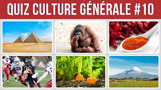 QUIZ CULTURE GÉNÉRALE 10  TESTE TON NIVEAU EN 20 QUESTIONS [upl. by Sanjiv198]