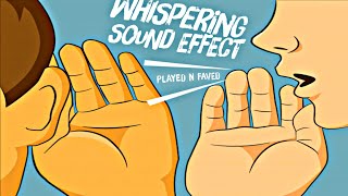 Whisper Sound Effect  Whispering Gossip Sound Effects  Various Sounds Of Small Group Whispering [upl. by Etiuqal607]