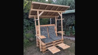 🛋️🌊 Ultimatives Palettensofa im StrandkorbStil DIYTutorial Palettenmöbel palettensofa [upl. by Aleunam88]