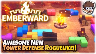 Awesome New Tower Defense Roguelike  Lets Try Emberward [upl. by Nura163]