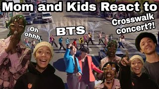 Mom Reacts to BTS Performs a Concert in the Crosswalk [upl. by Petronille415]