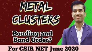 Metal Clusters  Metal Clusters CSIR NET  Metal Clusters in Inorganic Chemistry  Organometallics [upl. by Ennaj724]