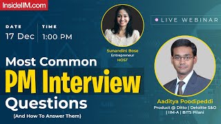 Lead Product Manager Answers Top 10 Interview Questions Ft Aaditya P Ditto Insurance IIMA [upl. by Anyala]