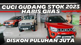 CUCI GUDANG STOK 2023 HARGA DAN PROMO SUZUKI IGNIS ERTIGA CARRY PICKUP KAROSERI SAMPAI GRAND VITARA [upl. by Hillinck]