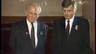 MTV2 19920315 Antall József Göncz Árpád interjú [upl. by Chally62]