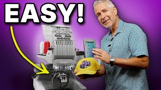 Miss Wearing Hats How to Embroider Hats with Tajima SAI Embroidery Machine [upl. by Chubb]