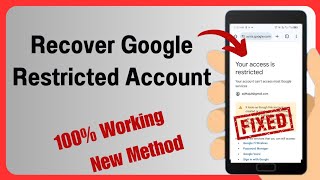 Solved✅ Your access is restricted your account cant access most Google Services in Hindi amp Urdu [upl. by Sudbury656]