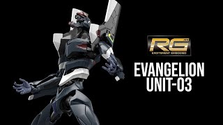 RG Evangelion Unit03 Bandai Product Preview USA Gundam TV [upl. by Richer]