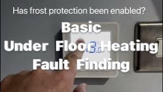 Basic Underfloor Heating Fault Finding guide heatpump underfloorheating [upl. by Alben]