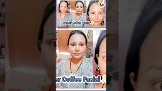 Skincare Brightening Coffee Facial 💥 shorts skinwhitening beauty instantglow diy [upl. by Neelear]