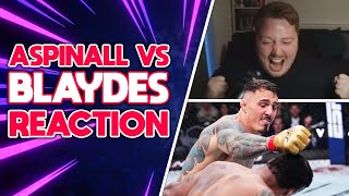 Tom Aspinall VS Curtis Blaydes II  UFC 304  Full Fight  Fan Reaction [upl. by Ydahs]