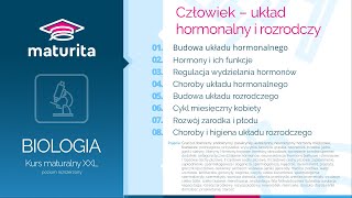 21 Układ hormonalny i rozrodczy człowieka  Kurs maturalny z biologii  demo kursu XXL [upl. by Eidda]