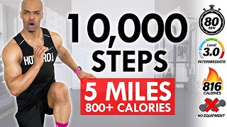 10000 Steps Indoor Walking Workout  Knee Friendly All Standing Low Impact Cardio BURN FAT [upl. by Oizirbaf]