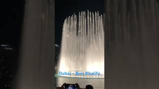 Dubai  Burj Khalifa fountain show 19052023 sedneviurii travel automobile shorts [upl. by Boigie866]