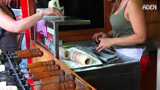 Czech Street Food in Prague  Trdelnik [upl. by Krug]