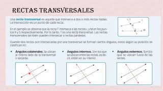 RECTAS TRANSVERSALES [upl. by Emmy381]