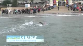 Triathlon Audencia La Baule Natation Relais Entreprises [upl. by Ennylhsa737]