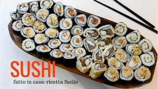 SUSHI FATTO IN CASA  RICETTE DI GABRI Kitchen Brasita [upl. by Calderon]