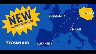 Ryanair announces W22 schedule from Lodz [upl. by Perni977]