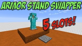 Minecraft Armor Stand Swapper  All 5 Armor Types [upl. by Aeneus]