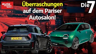 RetroModelle ElektroSportler und SUV 7 Neuheiten vom Pariser Autosalon  auto motor und sport [upl. by Sybyl]