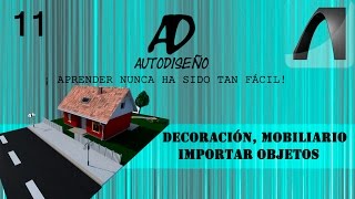 11 Decoración Mobiliario Importar Objetos  ArchiCAD  AutoDiseño [upl. by Leverick23]