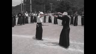 6 Chudan kata kengome Nishioka Sensei amp Arai Sensei in Japan some years ago By Jodo KenkyuKai [upl. by Hulda665]